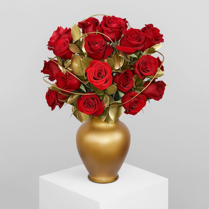 Love In Gold - Flower Bouquet